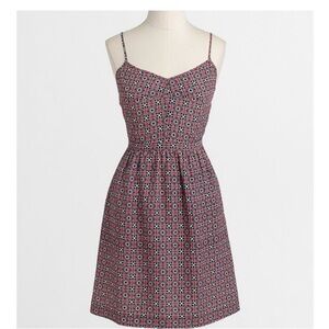 J. Crew NWT Neon Flamingo Printed
Seaside Cami Dress, Sz 12